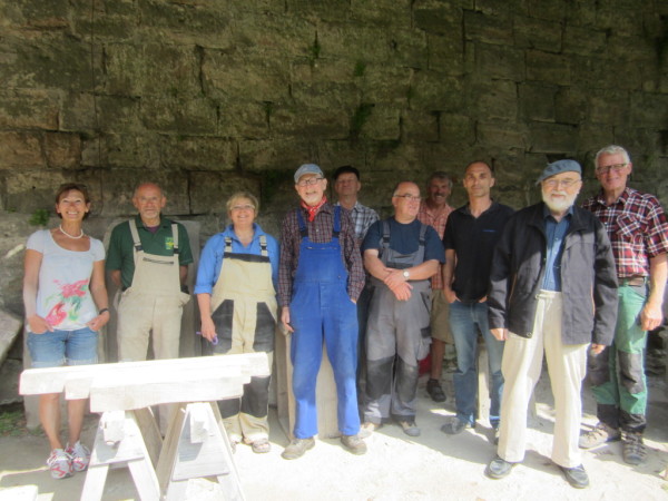 Teilnehmer/innen der Sandsteinwerkstatt Kronach 2013